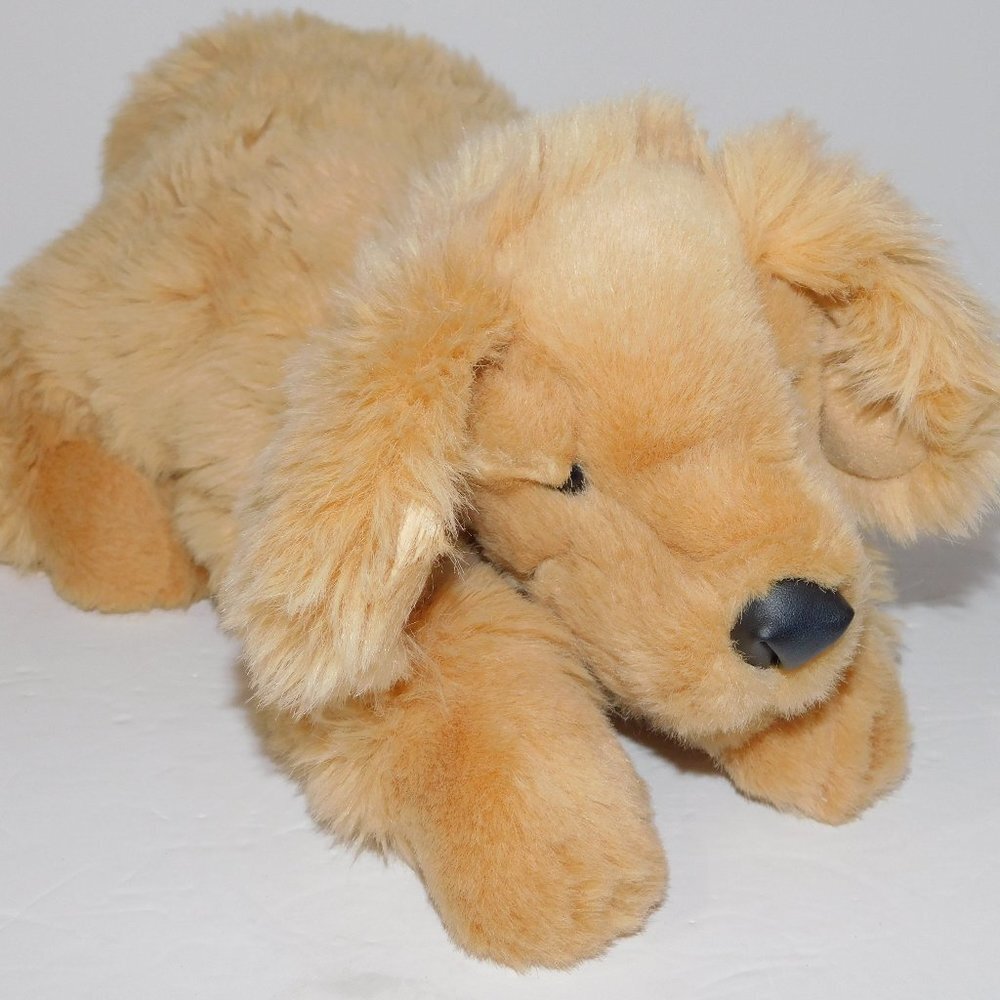 Folkmanis Golden Retriever Dog Puppy Plush full body Hand Puppet 12"